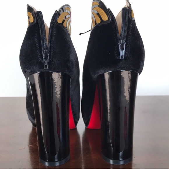 Mariposa 120 Velvet Christian Louboutin bootie, size 39 - Picture 5 of 7